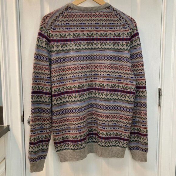 J. McLaughlin Milton Merino Wool Blend V-Neck Sweater Size Medium - Picture 4 of 7